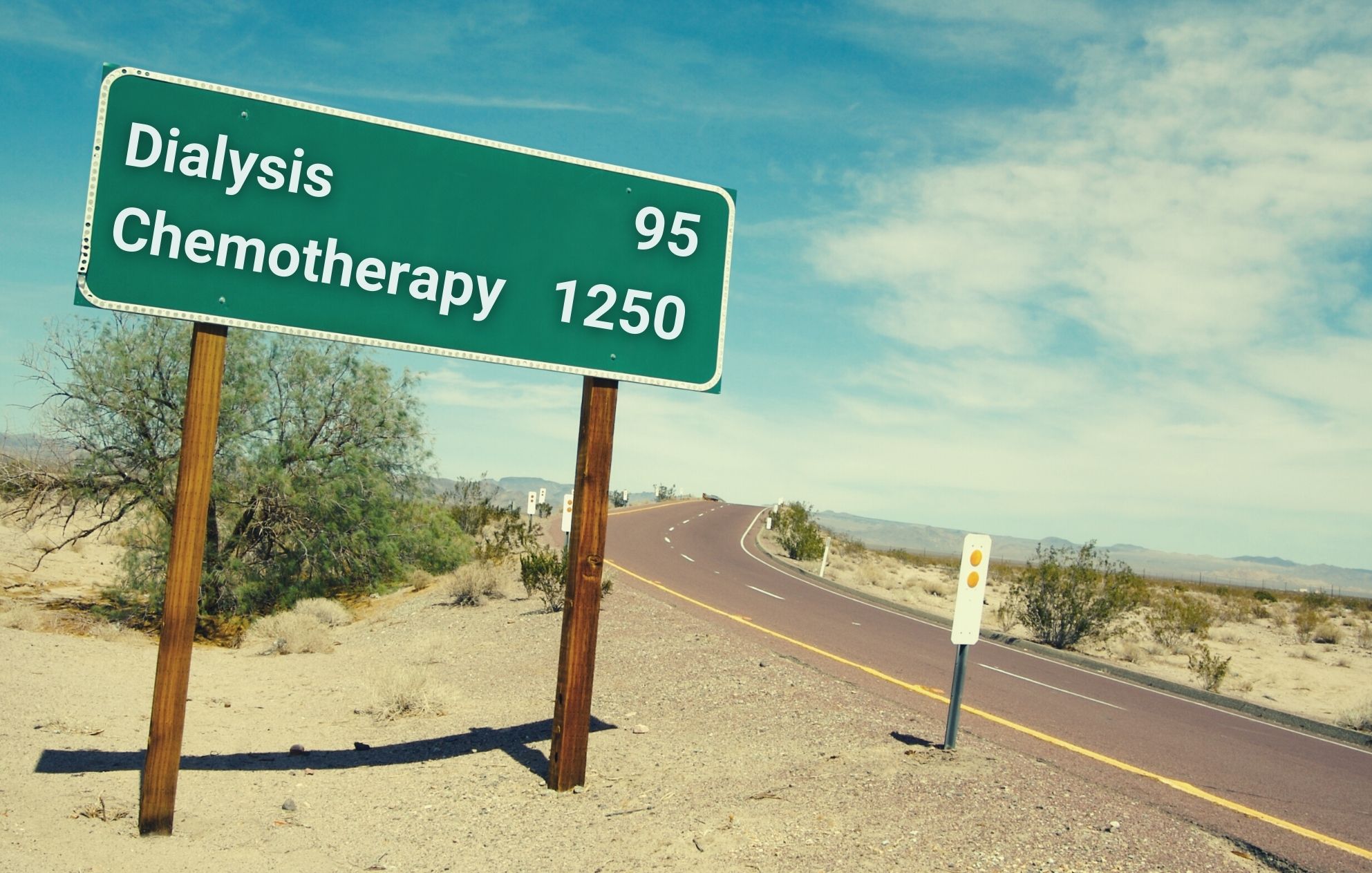 Road sign showing health inqeuity