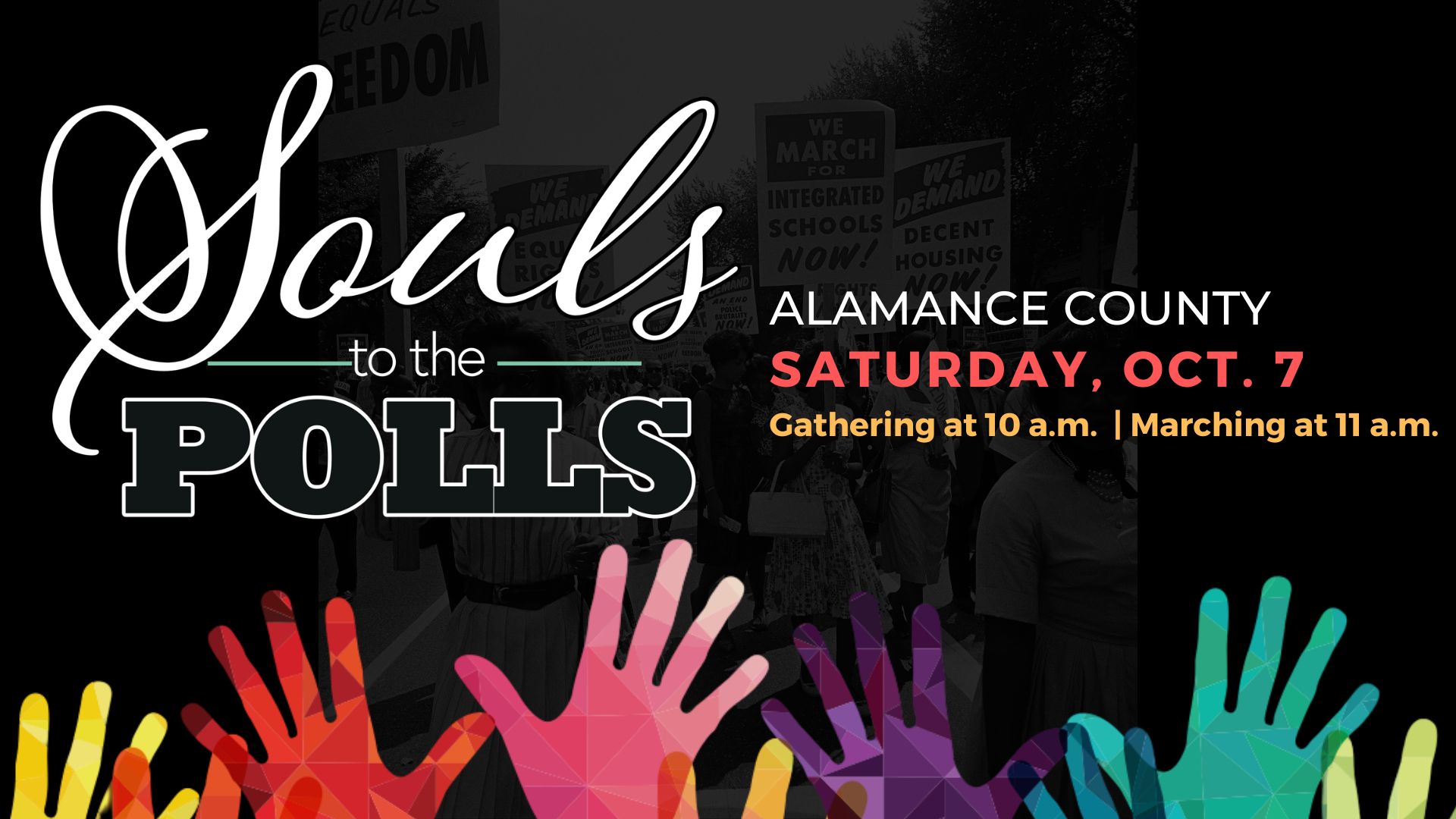 Souls to the Polls event graphic for Oct. 7