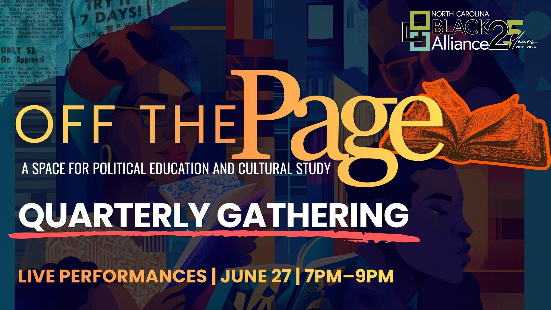 Off the page quarterly gathering june 24th
